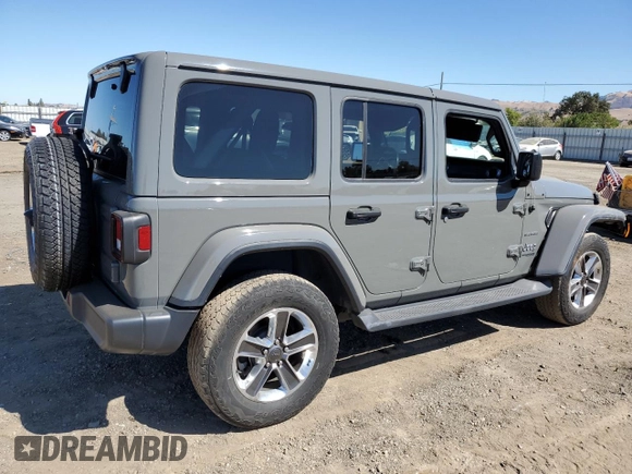 2020 Jeep Wrangler Unlimited Sahara with VIN 1C4HJXEG2LW329752, listed as a Copart auction lot 68563674 with 40,922 mi miles and Salvage Title. Bid and sale history available at carsss.com. Image 3.