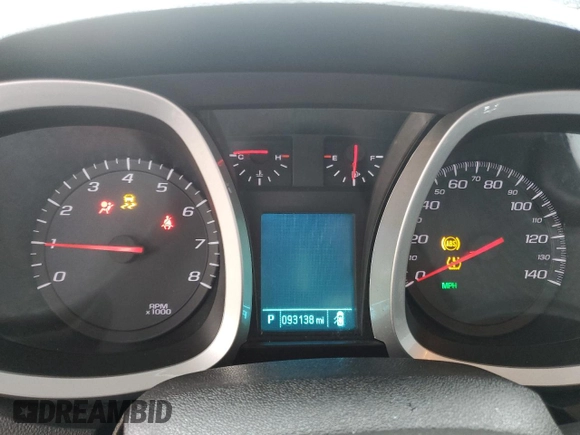 2014 Chevrolet Equinox LT with VIN 2GNFLFEK6E6308035, listed as a Copart auction lot 41829775 with 93,138 mi miles and Salvage Title. Bid and sale history available at DreamBid. Image 9.