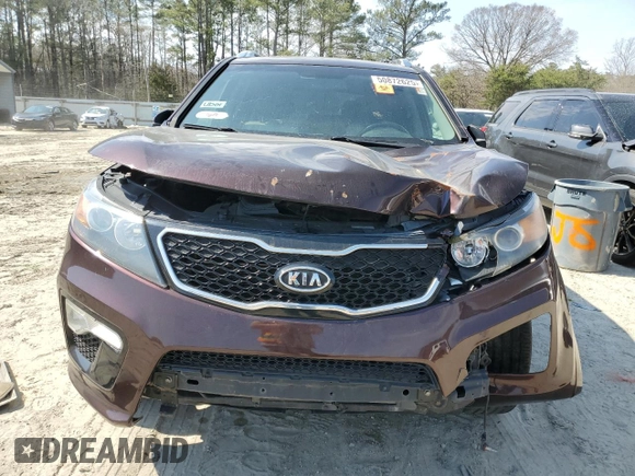 2013 Kia Sorento SX with VIN 5XYKW4A28DG333190, listed as a Copart auction lot 50872625 with 122,121 mi miles and Salvage Title. Bid and sale history available at carsss.com. Image 5.