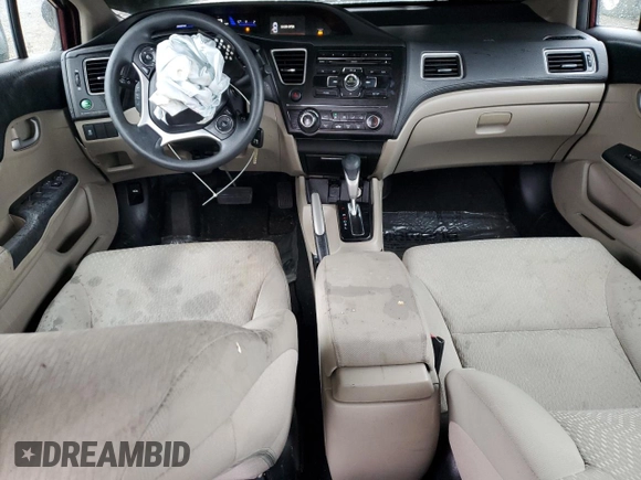2014 Honda Civic Sedan LX with VIN 19XFB2F55EE041130, listed as a Copart auction lot 52860145 with 97,244 mi miles and Salvage Title. Bid and sale history available at carsss.com. Image 8.