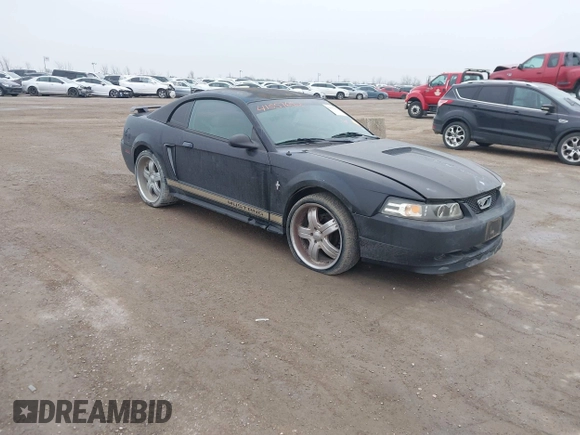 2002 Ford Mustang Standard with VIN 1FAFP40452F142303, listed as a IAAI auction lot 41557652 with 1 mi miles. Bid and sale history available at carsss.com. Image 1.
