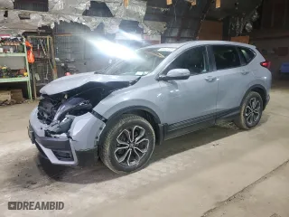2022 Honda CR-V EX-L with VIN 2HKRW2H87NH607227, listed as a Copart auction lot 49443705 with 44,942 mi miles and Salvage Title. Bid and sale history available at carsss.com. Image 1.