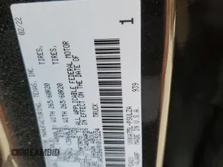 2022 Toyota Tundra Limited z VIN 5TFJA5DB6NX015224, wystawiony jako Copart lot #48236065 z przebiegiem 6 937 mil mil oraz Szkoda całkowita • Salvage title. Historia ofert i sprzedaży dostępna na DreamBid. Obrazek 15.