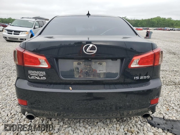 2012 Lexus IS 250 with VIN JTHBF5C21C5163117, listed as a Copart auction lot 54018855 with 302,617 mi miles and Clean title. Bid and sale history available at DreamBid. Image 6.