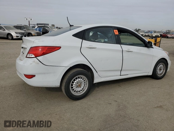2017 Hyundai Accent SE with VIN KMHCT4AE6HU376532, listed as a Copart auction lot 47270745 with 133,725 mi miles and Salvage Title. Bid and sale history available at carsss.com. Image 3.