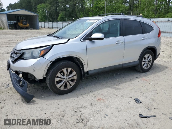 2013 Honda CR-V EX-L z VIN 2HKRM4H78DH668500, wystawiony jako Copart lot #56312175 z przebiegiem 189 320 mil mil oraz Szkody całkowita. Historia ofert i sprzedaży dostępna na DreamBid. Obrazek 1.