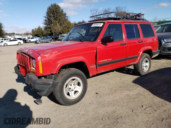 2000 Jeep Cherokee with VIN 1J4FF48S7YL237109, listed as a Copart auction lot 58420385 with 191,786 mi miles and Non repairable. Bid and sale history available at DreamBid. Image 1.