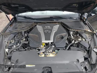 2018 Infiniti Q50 RED SPORT 400 with VIN JN1FV7ARXJM481650, listed as a IAAI auction lot 41572515 with 75,957 mi miles. Bid and sale history available at carsss.com. Image 10.