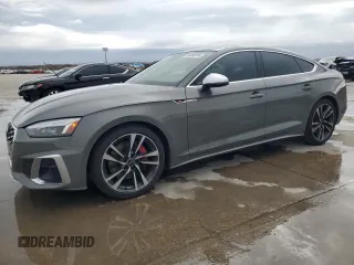 2023 Audi S5 Sportback Premium Plus z VIN WAUC4CF56PA011527, wystawiony jako Copart lot #84849764 z przebiegiem 46 368 mil mil oraz Nie do naprawy • Non repairable. Historia ofert i sprzedaży dostępna na DreamBid. Obrazek 1.