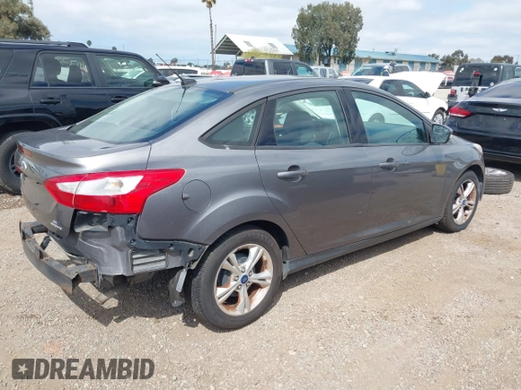 2013 Ford Focus SE with VIN 1FADP3F28DL343477, listed as a IAAI auction lot 41905740 with 168,490 mi miles. Bid and sale history available at carsss.com. Image 4.