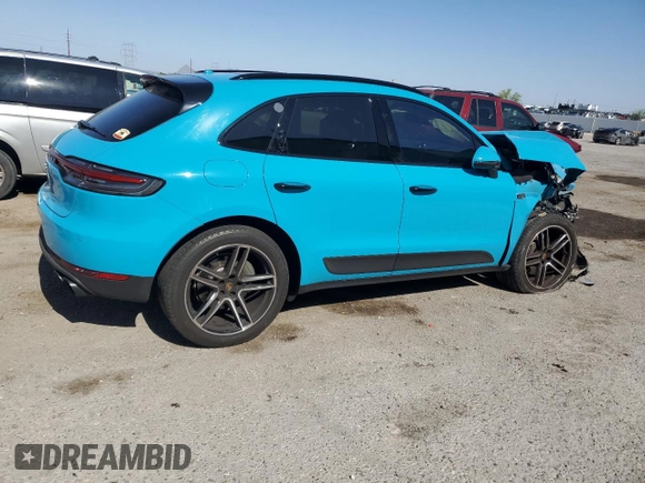 2019 Porsche Macan S with VIN WP1AB2A51KLB34262, listed as a Copart auction lot 60446025 with 87,324 mi miles and Salvage title. Bid and sale history available at DreamBid. Image 3.