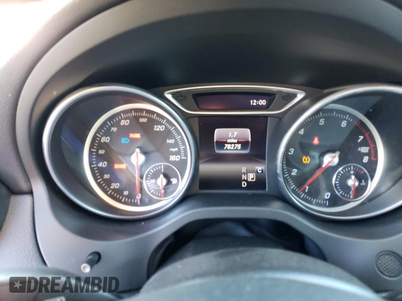 2018 Mercedes-Benz CLA with VIN WDDSJ4GB7JN508433, listed as a Copart auction lot 81750963 with 78,275 mi miles and Salvage Title. Bid and sale history available at carsss.com. Image 9.