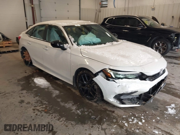 2023 Honda Civic Sport with VIN 2HGFE2F54PH512362, listed as a IAAI auction lot 41401479 with 12,672 mi miles and . Bid and sale history available at DreamBid. Image 1.