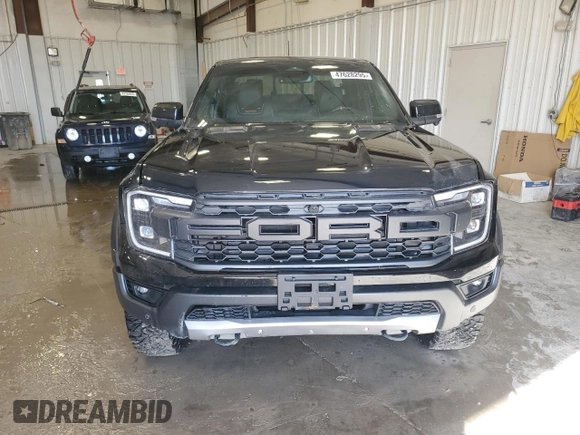 2024 Ford Ranger Raptor with VIN 1FTER4LR7RLE07063, listed as a Copart auction lot 47628295 with 8,187 mi miles and Salvage Title. Bid and sale history available at carsss.com. Image 5.