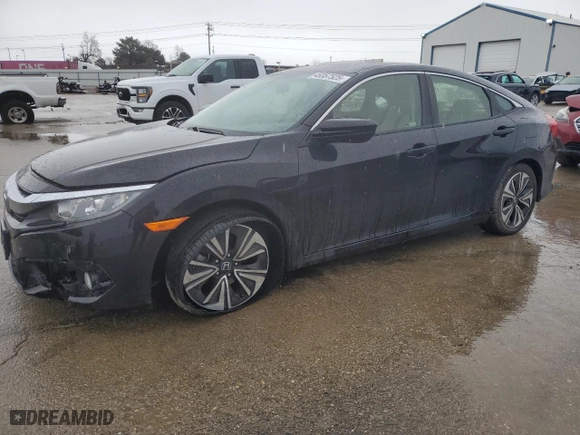 2018 Honda Civic Sedan EX-T with VIN JHMFC1F36JX010967, listed as a Copart auction lot 45357525 with 55,804 mi miles and Salvage Title. Bid and sale history available at carsss.com. Image 1.