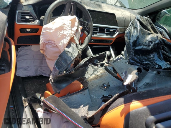 2023 BMW M4 Competition xDrive z VIN WBS33BA07PCM13310, wystawiony jako Copart lot #53283295 z przebiegiem Nie podano mil oraz Nie do naprawy • Non repairable. Historia ofert i sprzedaży dostępna na DreamBid. Obrazek 8.