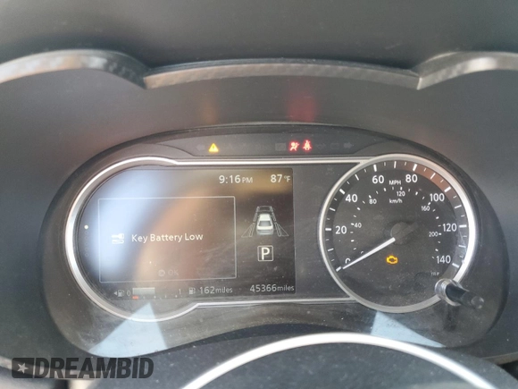 2020 Nissan Versa SR with VIN 3N1CN8FV5LL897813, listed as a Copart auction lot 61057565 with 45,366 mi miles and Salvage title. Bid and sale history available at DreamBid. Image 9.