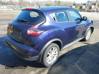 2015 Nissan Juke SV with VIN JN8AF5MR9FT501313, listed as a IAAI auction lot 41902958 with 52,766 mi miles. Bid and sale history available at carsss.com. Image 4.