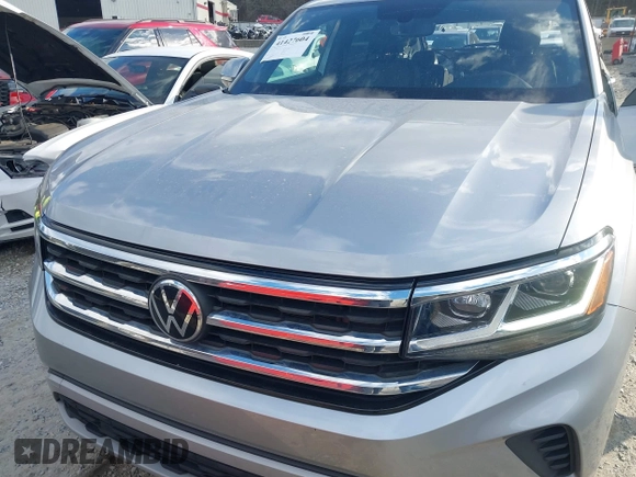 2021 Volkswagen Atlas SE with VIN 1V2JE2CA9MC224456, listed as a IAAI auction lot 41427604 with 24,803 mi miles and . Bid and sale history available at DreamBid. Image 10.