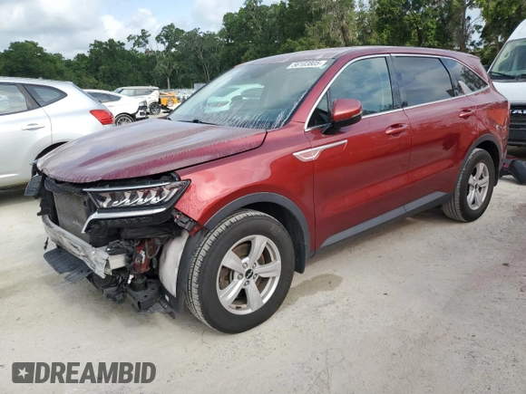 2022 Kia Sorento LX with VIN 5XYRG4LC0NG119295, listed as a Copart auction lot 56103805 with 57,313 mi miles and Salvage title. Bid and sale history available at DreamBid. Image 1.