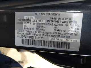 2016 Mazda CX-5 Grand Touring z VIN JM3KE4DY1G0893119, wystawiony jako IAAI lot #42049614 z przebiegiem 102 506 mil mil oraz . Historia ofert i sprzedaży dostępna na DreamBid. Obrazek 9.