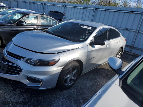 2017 Chevrolet Malibu LS with VIN 1G1ZB5ST1HF254047, listed as a Copart auction lot 69167813 with 196,155 mi miles and Salvage Title. Bid and sale history available at carsss.com. Image 1.