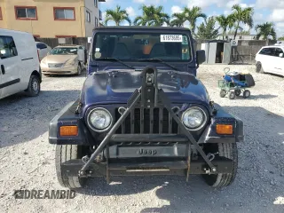 1998 Jeep Wrangler SE with VIN 1J4FY29P6WP705491, listed as a Copart auction lot 61873695 with 195,678 mi miles and Clean title. Bid and sale history available at DreamBid. Image 5.