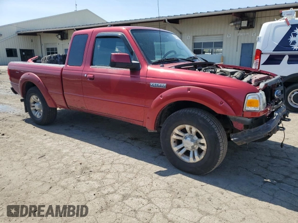 2010 Ford Ranger XLT with VIN 1FTLR4FE9APA23704, listed as a Copart auction lot 54156885 with 109,170 mi miles and Salvage title. Bid and sale history available at DreamBid. Image 4.