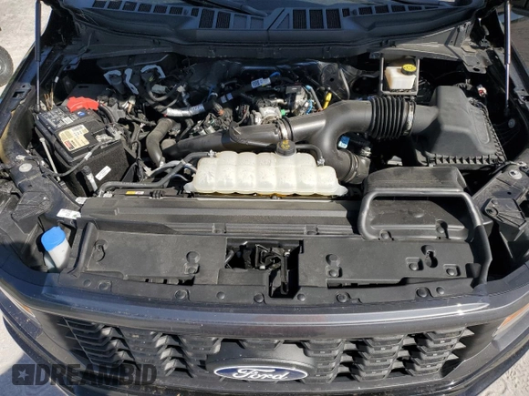 2024 Ford F-150 STX with VIN 1FTEW2KP2RKD25390, listed as a Copart auction lot 47856945 with 12,500 mi miles and Salvage Title. Bid and sale history available at carsss.com. Image 11.