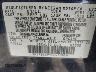 2012 Nissan Sentra SR с VIN 3N1AB6AP4CL650814, выставлен на аукционе IAAI как лот 42650534 с пробегом 222 232 миль миль и . История ставок и продаж доступна на DreamBid. Изображение 9.