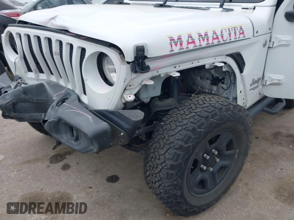 2018 Jeep Wrangler Sport with VIN 1C4GJXAG4JW307122, listed as a IAAI auction lot 41925899 with 94,740 mi miles and . Bid and sale history available at DreamBid. Image 6.
