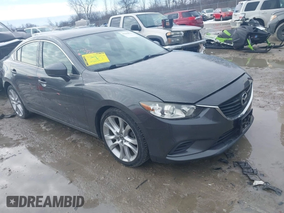 2017 Mazda Mazda6 Touring with VIN JM1GL1V5XH1135153, listed as a IAAI auction lot 41666876 with 71,674 mi miles. Bid and sale history available at carsss.com. Image 1.