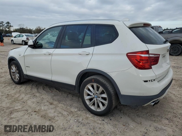 2016 BMW X3 sDrive28i with VIN 5UXWZ7C51G0M83555, listed as a Copart auction lot 87007234 with 111,070 mi miles and Salvage Title. Bid and sale history available at DreamBid. Image 2.