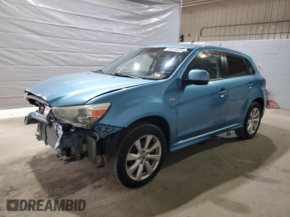 2012 Mitsubishi Outlander Sport SE with VIN JA4AR4AU8CZ004262, listed as a Copart auction lot 48854935 with 83,607 mi miles and Salvage Title. Bid and sale history available at carsss.com. Image 1.