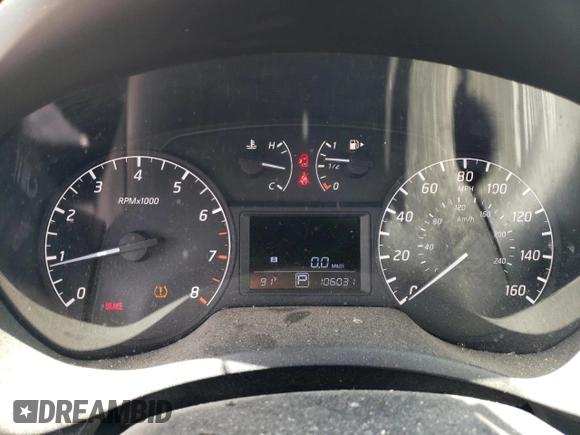 2017 Nissan Sentra S with VIN 3N1AB7AP7HY334923, listed as a Copart auction lot 61810735 with 106,031 mi miles and Salvage title. Bid and sale history available at DreamBid. Image 9.
