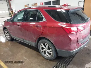2019 Chevrolet Equinox Premier with VIN 2GNAXXEV0K6110156, listed as a IAAI auction lot 41639256 with 99,531 mi miles and . Bid and sale history available at carsss.com. Image 3.