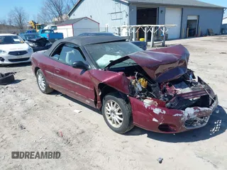 2002 Chrysler Sebring with VIN 1C3EL45R12N279240, listed as a IAAI auction lot 41886541 with 65,576 mi miles and . Bid and sale history available at DreamBid. Image 1.