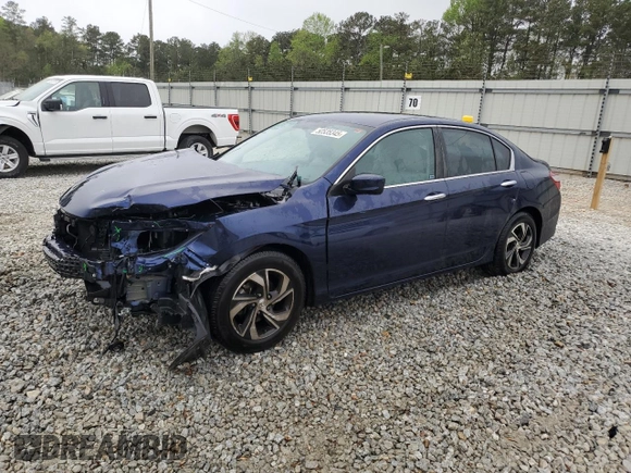 2016 Honda Accord Sedan LX with VIN 1HGCR2F36GA162950, listed as a Copart auction lot 50535345 with 45,663 mi miles and Salvage Title. Bid and sale history available at carsss.com. Image 1.