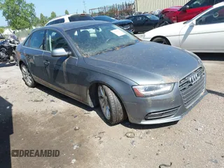 2013 Audi A4 Premium Plus with VIN WAUHFAFL0DN030520, listed as a IAAI auction lot 42559790 with 97,388 mi miles and . Bid and sale history available at DreamBid. Image 1.