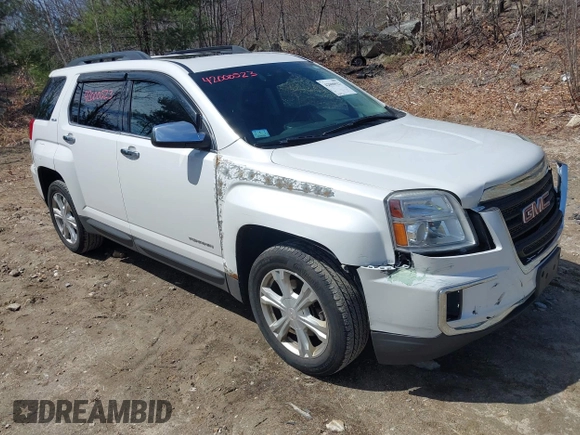 2016 GMC Terrain SLE with VIN 2GKFLTE33G6238386, listed as a IAAI auction lot 42000523 with 126,072 mi miles. Bid and sale history available at carsss.com. Image 1.