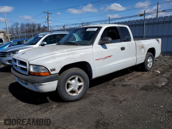 1999 Dodge Dakota SLT with VIN 1B7GL22X0XS174449, listed as a Copart auction lot 49894855 with 74,729 mi miles and Clean Title. Bid and sale history available at carsss.com. Image 1.