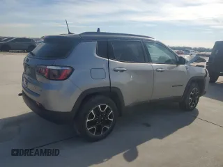2020 Jeep Compass Trailhawk z VIN 3C4NJDDB0LT207825, wystawiony jako Copart lot #87641335 z przebiegiem Nie podano mil oraz Szkoda całkowita • Salvage title. Historia ofert i sprzedaży dostępna na DreamBid. Obrazek 3.