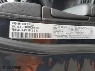 2021 Jeep Grand Cherokee Laredo X with VIN 1C4RJEAG7MC680495, listed as a Copart auction lot 46915665 with 54,000 mi miles and Salvage Title. Bid and sale history available at carsss.com. Image 13.