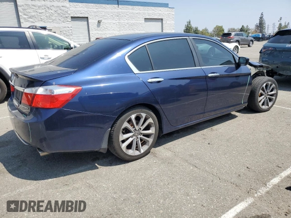 2015 Honda Accord Sport with VIN 1HGCR2F52FA105614, listed as a Copart auction lot 55480615 with 122,271 mi miles and Salvage Title. Bid and sale history available at DreamBid. Image 3.