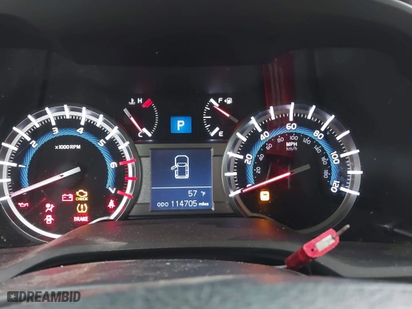 2017 Toyota 4Runner SR5 with VIN JTEZU5JR4H5153111, listed as a IAAI auction lot 41520352 with 114,705 mi miles. Bid and sale history available at carsss.com. Image 7.