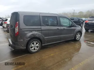 2015 Ford Transit Connect XLT with VIN NM0GE9F7XF1196358, listed as a Copart auction lot 51522205 with 198,102 mi miles and Salvage title. Bid and sale history available at DreamBid. Image 3.