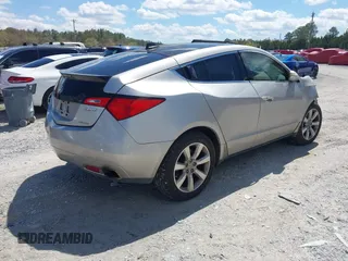 2010 Acura ZDX Tech Pkg with VIN 2HNYB1H48AH501364, listed as a IAAI auction lot 41881158 with 160,937 mi miles. Bid and sale history available at carsss.com. Image 4.