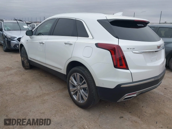 2024 Cadillac XT5 Premium Luxury AWD with VIN 1GYKNERSXRZ707816, listed as a IAAI auction lot 41749596 with 8,701 mi miles. Bid and sale history available at carsss.com. Image 3.