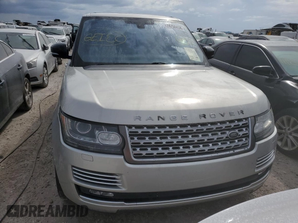 2016 Land Rover Range Rover with VIN SALGV3EF6GA272015, listed as a Copart auction lot 74750434 with 57,778 mi miles and Salvage title. Bid and sale history available at DreamBid. Image 5.