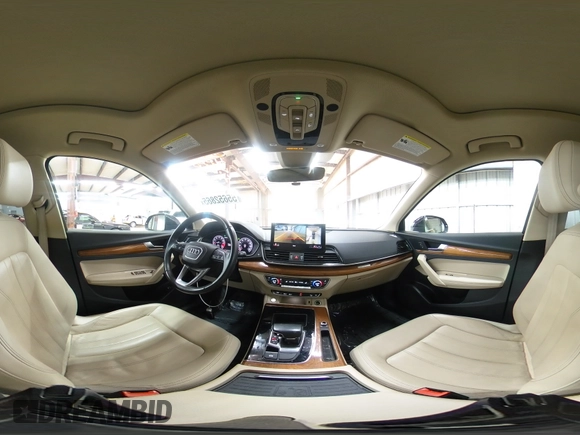 2021 Audi Q5 Premium Plus with VIN WA1BAAFY8M2116737, listed as a Copart auction lot 55652865 with 63,176 mi miles and Salvage title. Bid and sale history available at DreamBid. Image 15.